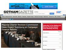Tablet Screenshot of gothamgazette.com